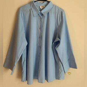 Light blue long sleeve button-down shirt